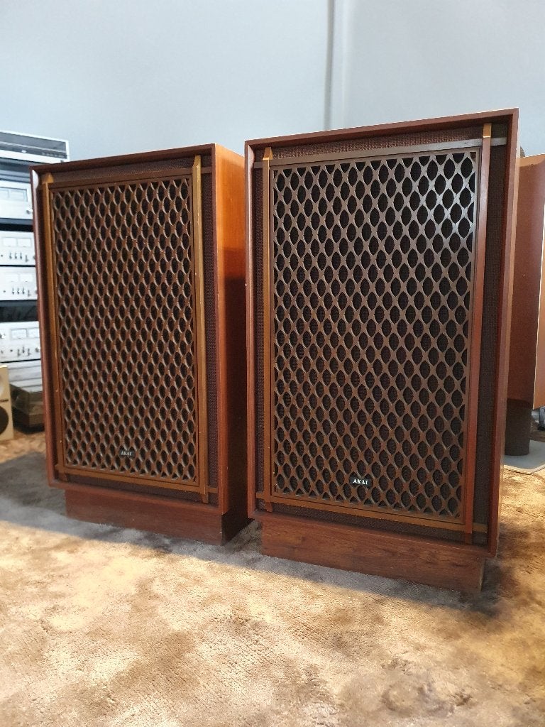 Enceintes vintage Akai SW-176, TV, Hi-fi & Vidéo, Enlèvement, Utilisé