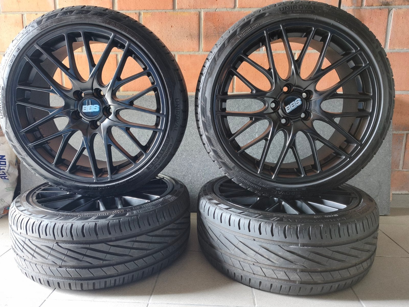 bbs velgen 5x112 met banden /245/35/19 inch, Ophalen, 19 inch, Band(en)