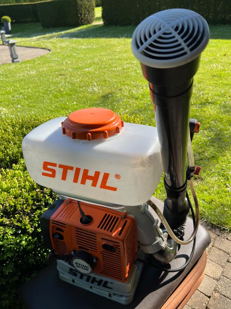 Stihl SR420 rugvernevelaarspuit, Tuin en Terras, Hand-tuingereedschap, Ophalen, Zo goed als nieuw, Stihl