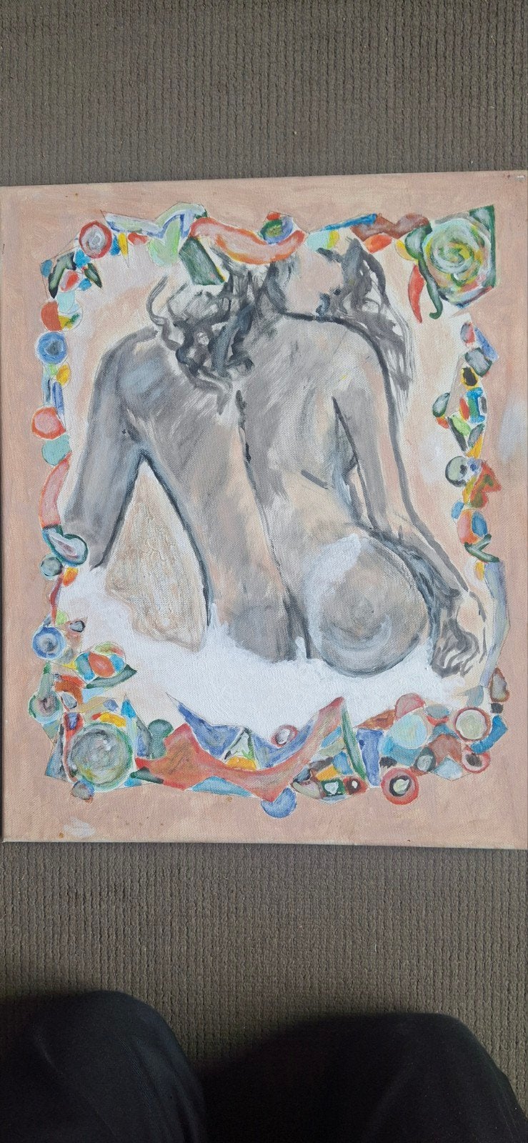 Peinture 5040 cm, Antiquités & Art, Art | Dessins & Photographie, Enlèvement ou Envoi, Tableau