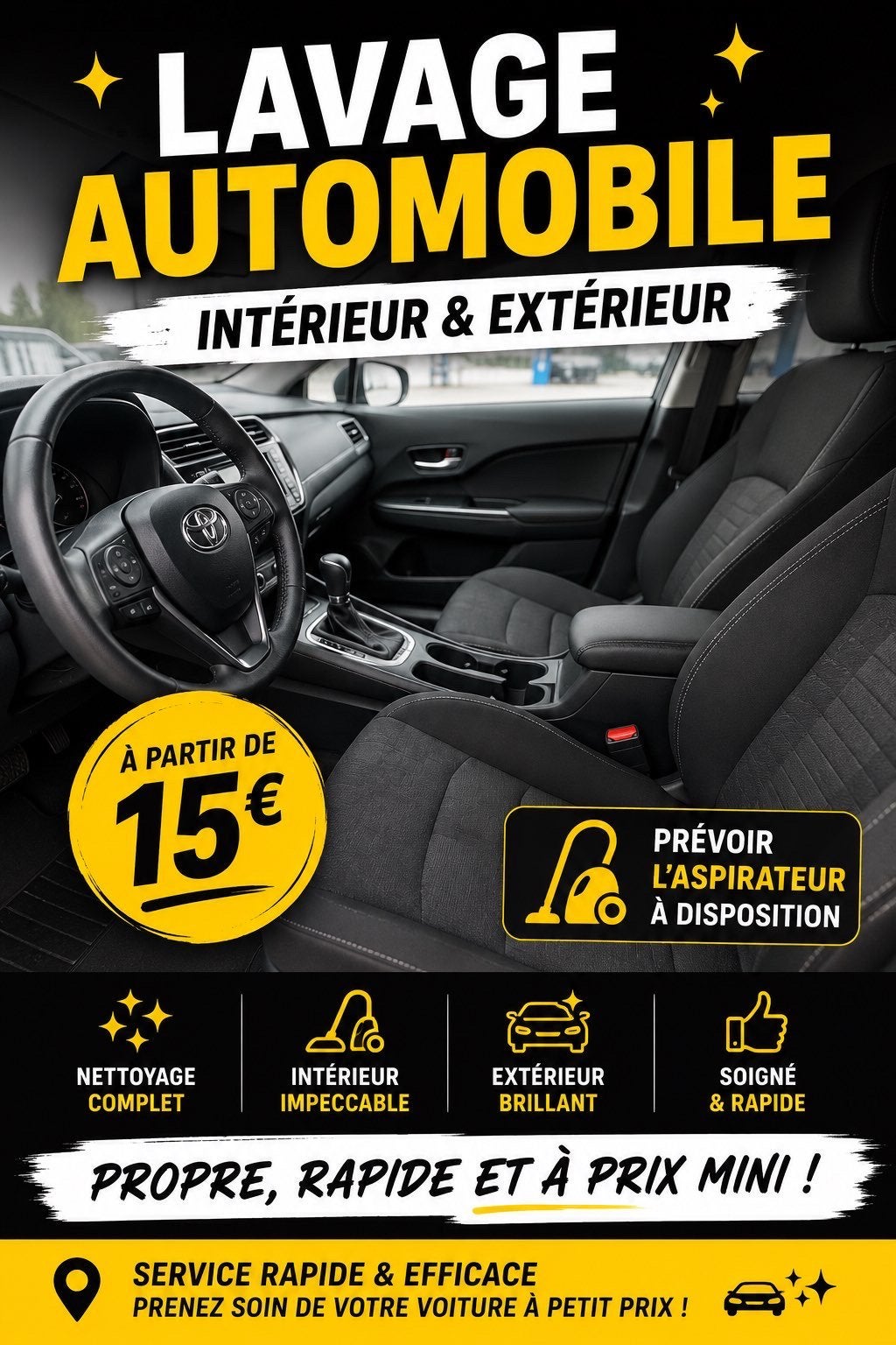 lavage de vehicule a domicile, Enlèvement
