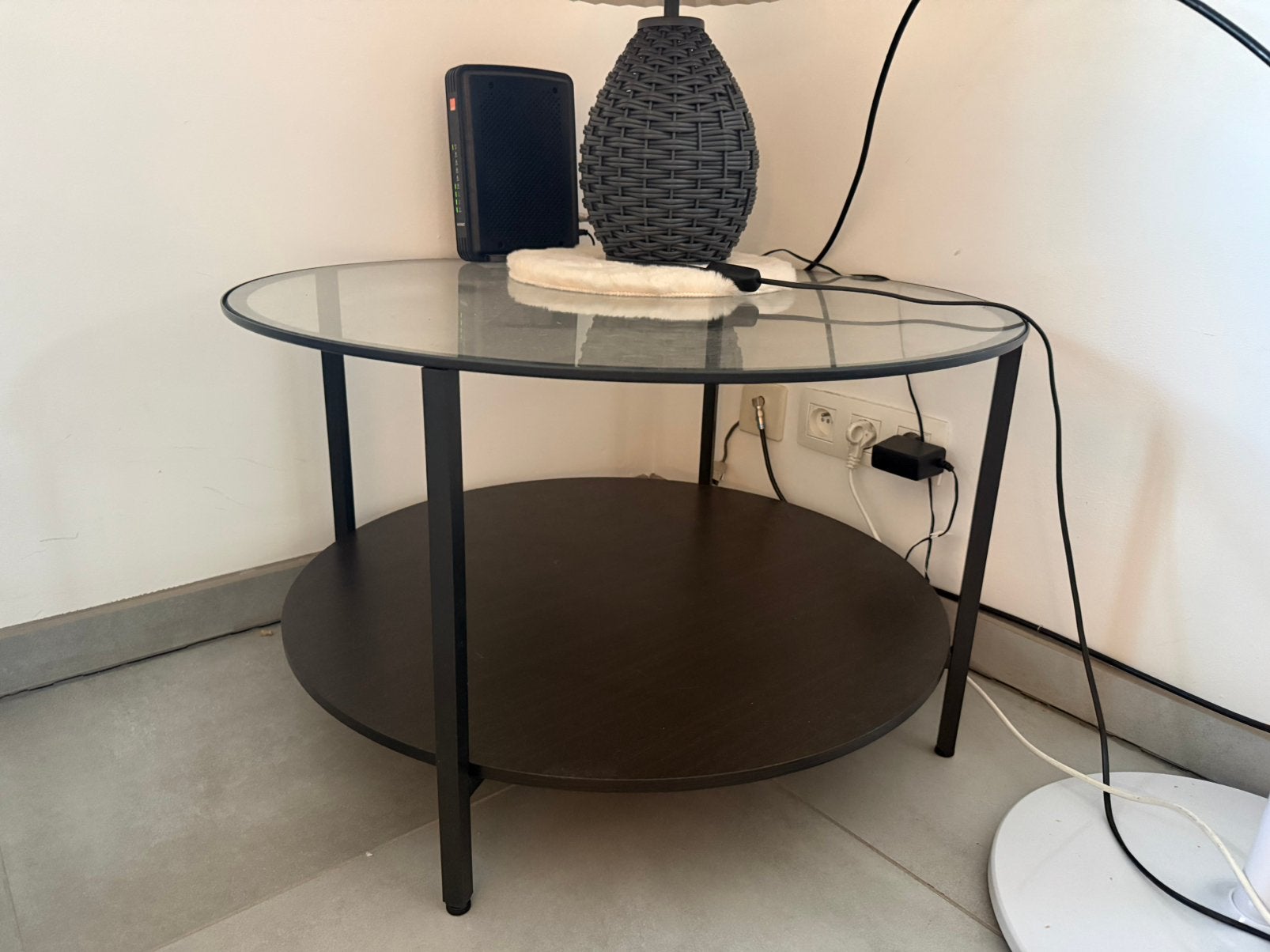 Table de salon, Maison & Meubles, Enlèvement, Comme neuf, Verre