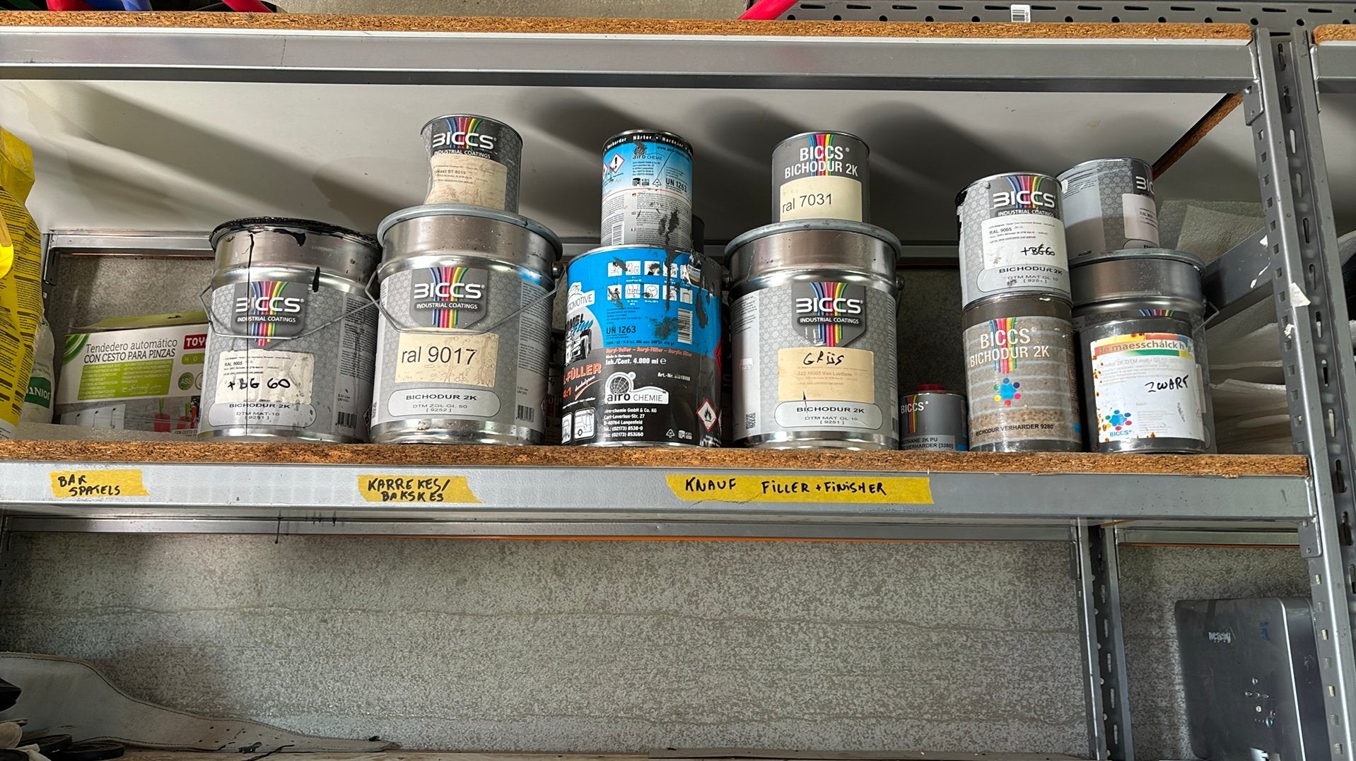 Spuitverf, Ophalen