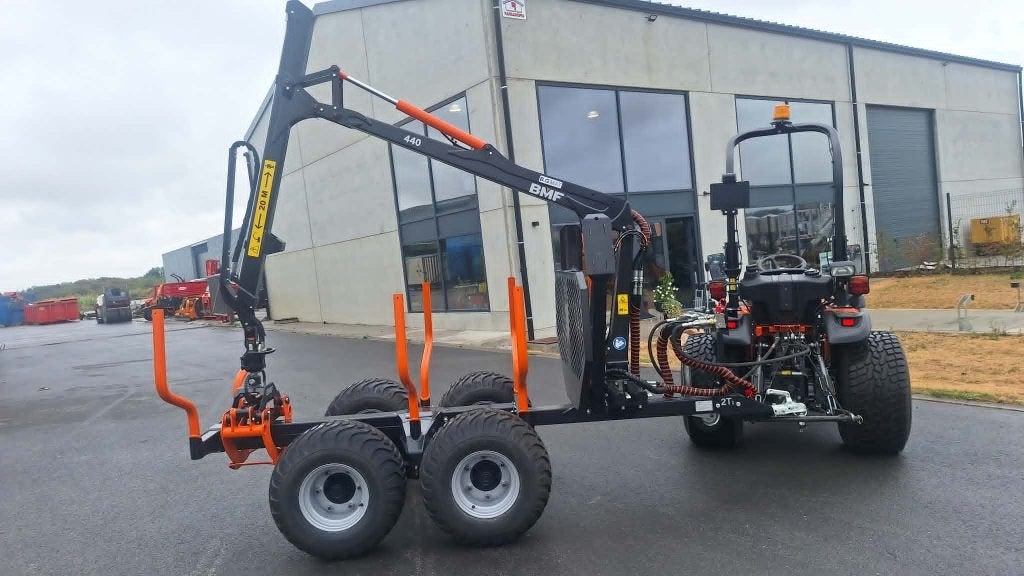 Bosbouwaanhangwagen voor quad- of microtractor, Ophalen