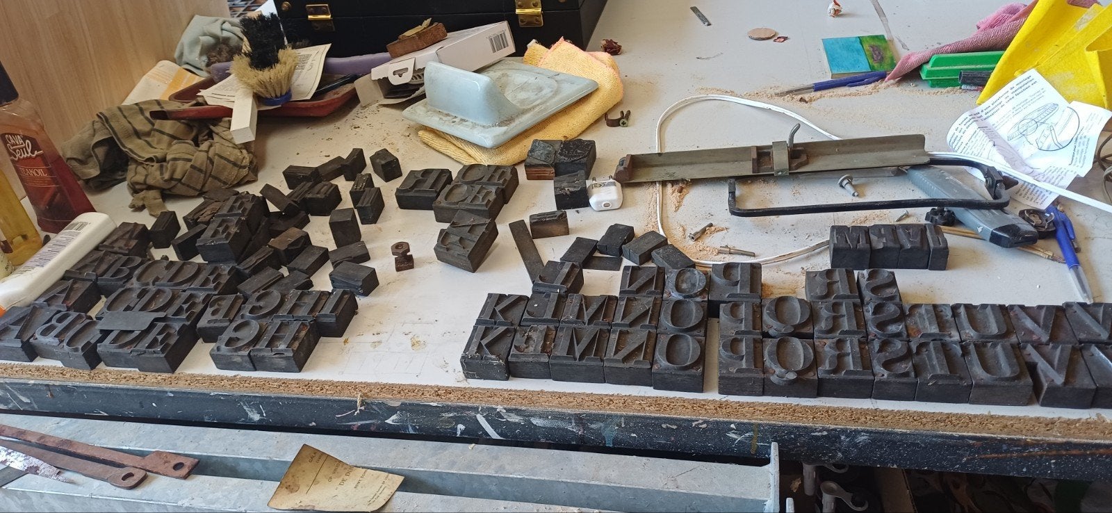 lot letters voor drukkerij, Ophalen of Verzenden, Gebruikt