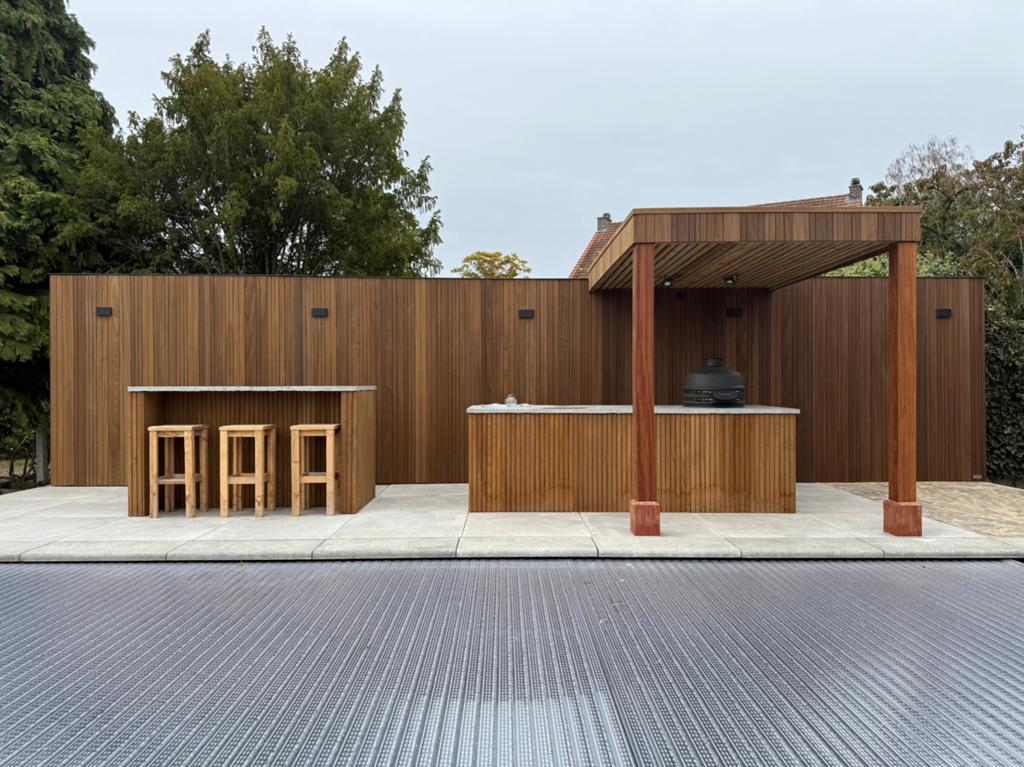 Buitenkeuken, buitenbar, bbq meubel, buitentoog, Tuin en Terras, Bergingen en Tuinkasten, Nieuw, Overige typen, Hout, Ophalen