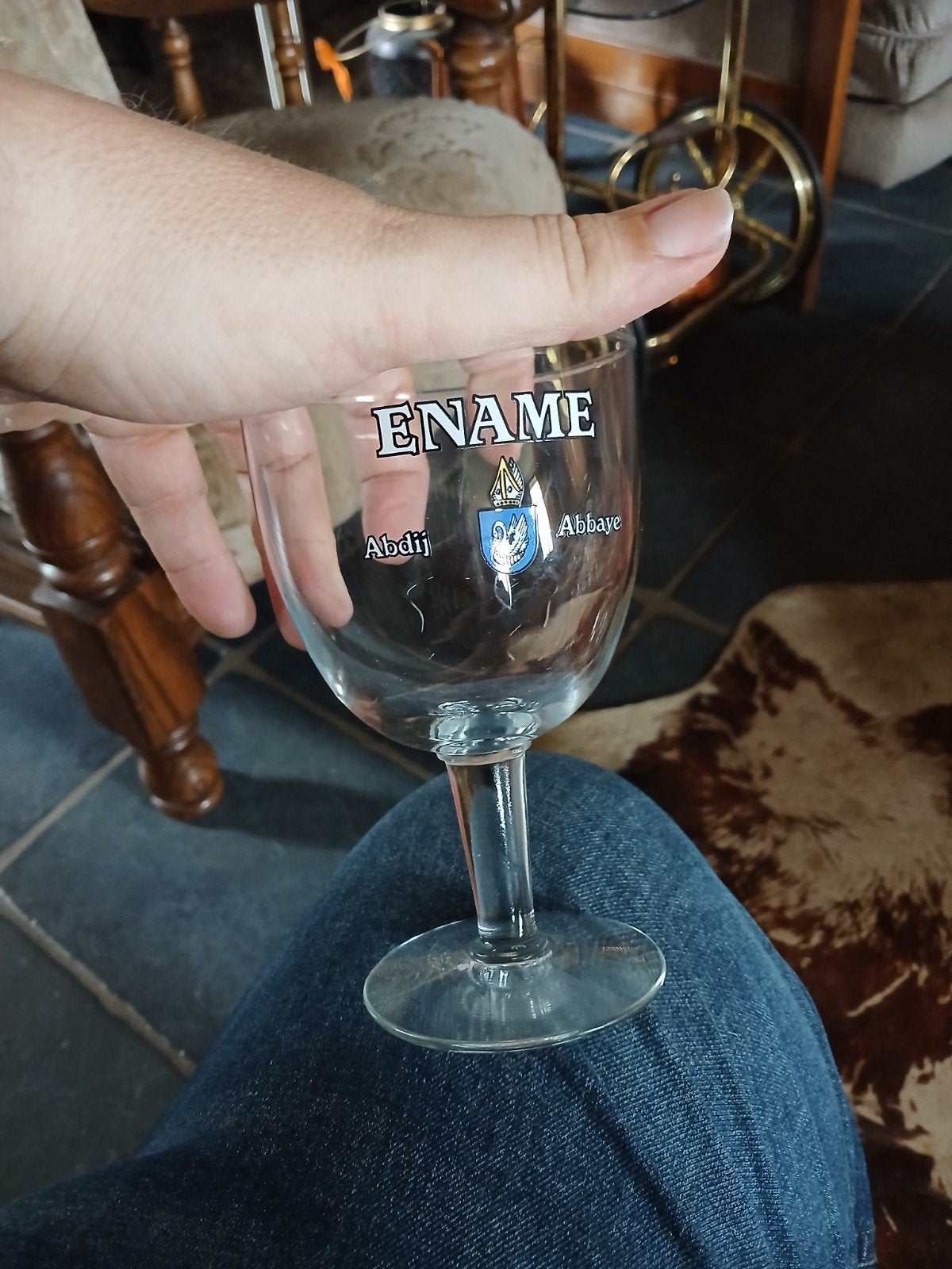 3 glazen  Ename   9 euro  voor de 3  of apart voor 3.5 per g, Verzamelen, Ophalen