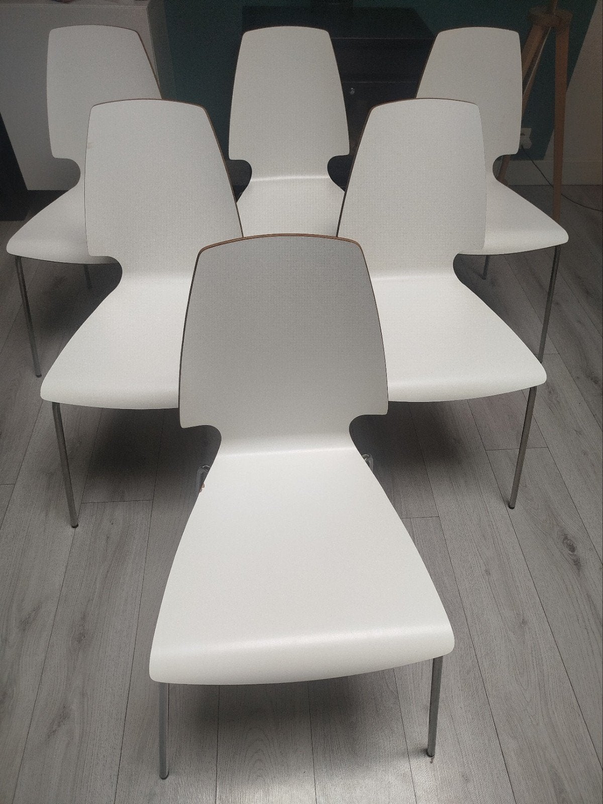 chaise vilmar Ikea, Blanc, Bois, Une