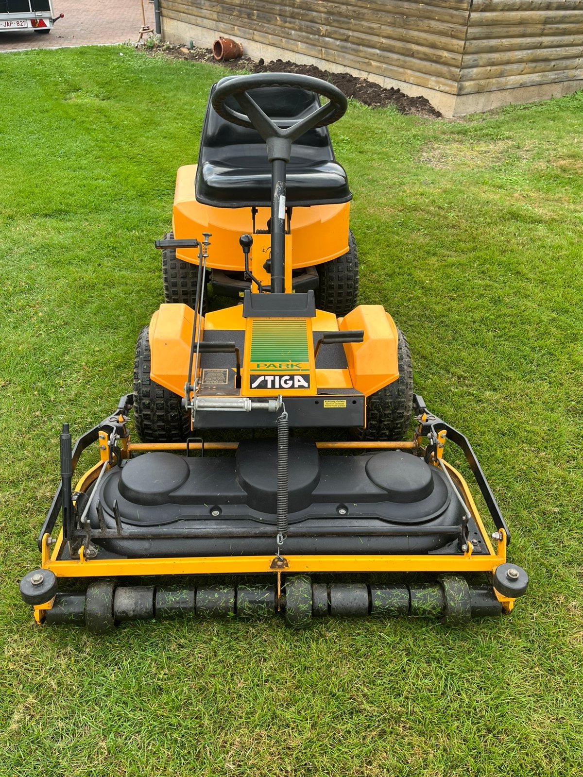 Stiga park m102 zitmaaier, Jardin & Terrasse, Enlèvement, Utilisé, Démarrage électrique, 90 à 120 cm