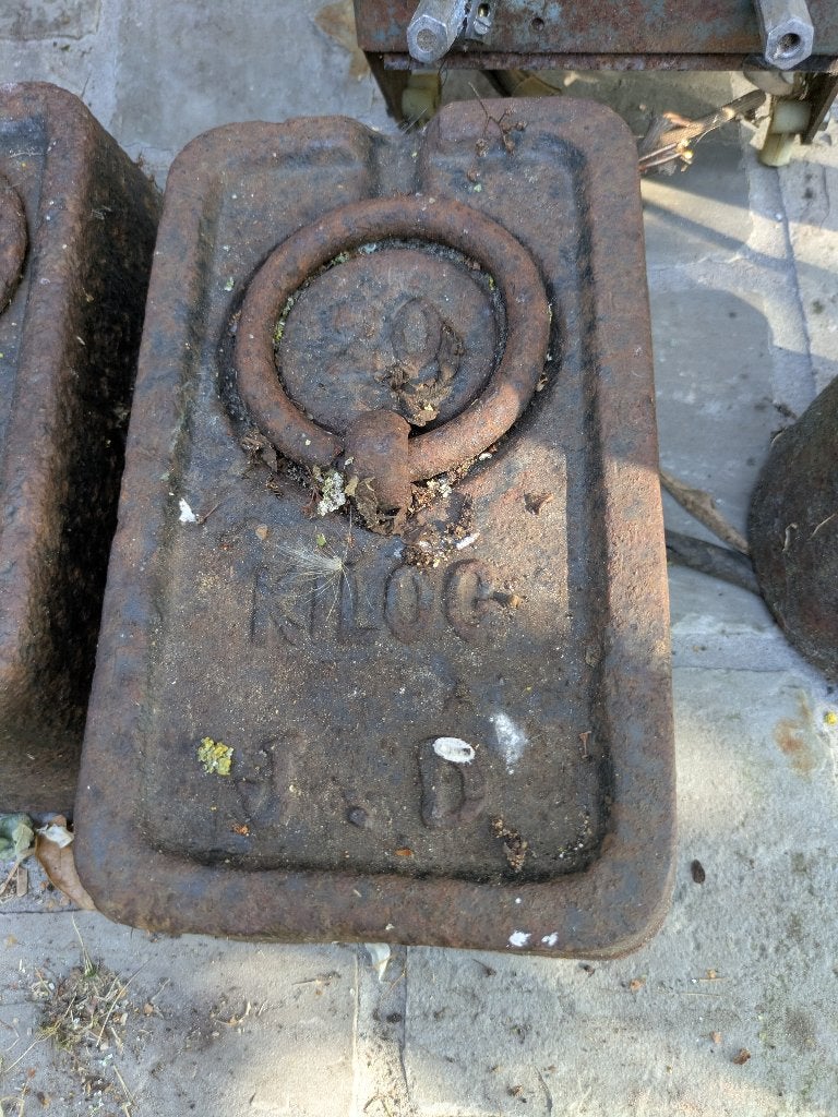 Gewicht 20 kg 2 stuks Vintage, Antiek en Kunst, Ophalen