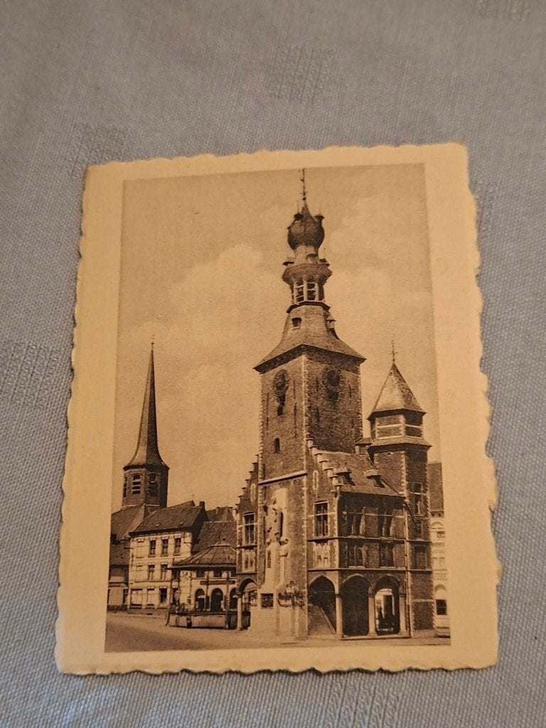 Prentje/Chromo : Tielt / Halletoren, Verzamelen, Ophalen of Verzenden, Gebruikt, Gebouw, Prent