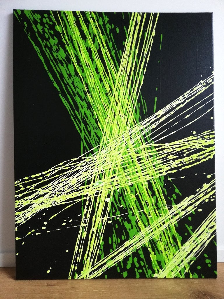 Abstract Modern Acryl canvas 60*80cm, Ophalen, Gesigneerd, Acrylverf, Abstract
