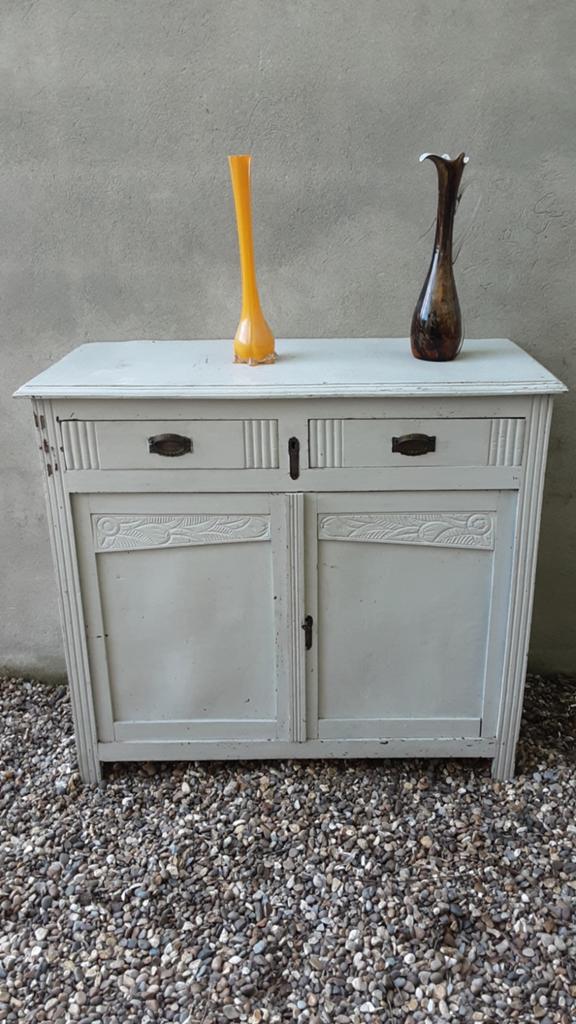 Meuble   2 tiroirs, Ophalen, Grenenhout