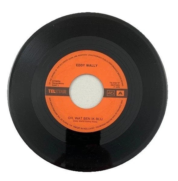 Eddy Wally Oh Wat Ben Ik Blij / Blijf Bij Mij Telstar 2744 1, Cd's en Dvd's, Vinyl | Nederlandstalig, Verzenden, 7 inch, Schlager