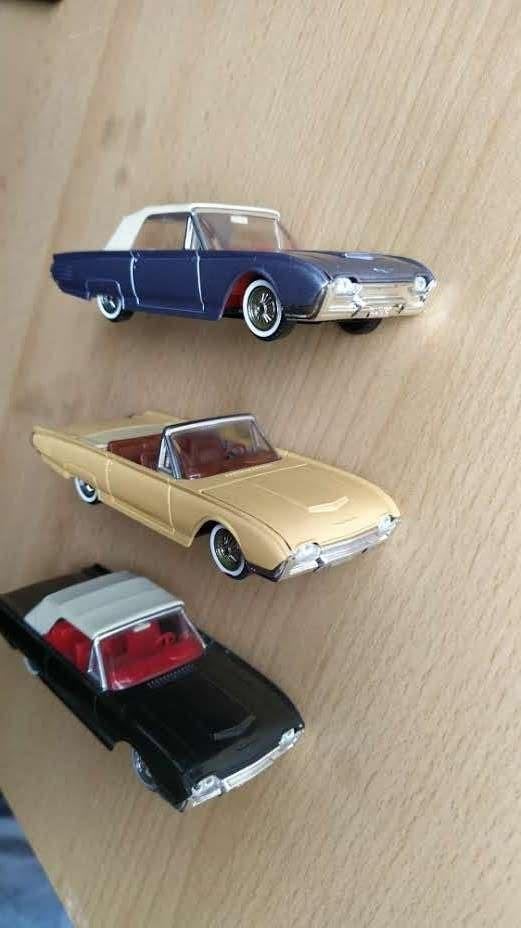 3 X FORD THUNDERBIRD 1961, SOLIDE, 1 ; 43, Enlèvement ou Envoi, Comme neuf, Voiture, Solido