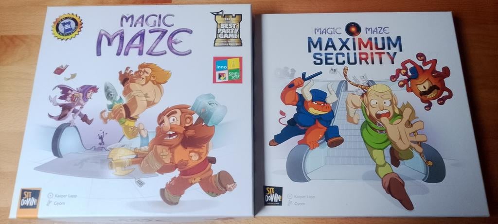 Magic Maze partygame bordspel + uitbreiding Maximum Security, Hobby en Vrije tijd, Ophalen