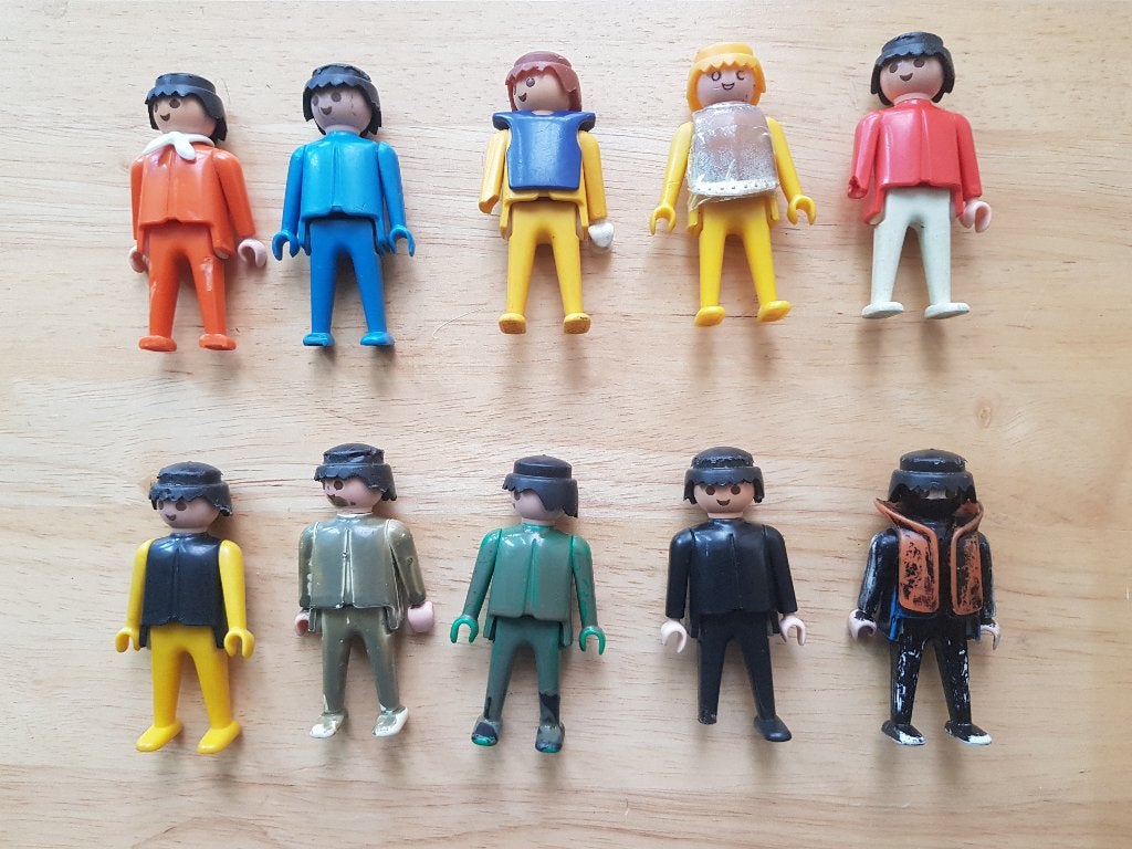 Lot de 10 Playmobil abimés, Ophalen, Gebruikt, Losse onderdelen, Figuren