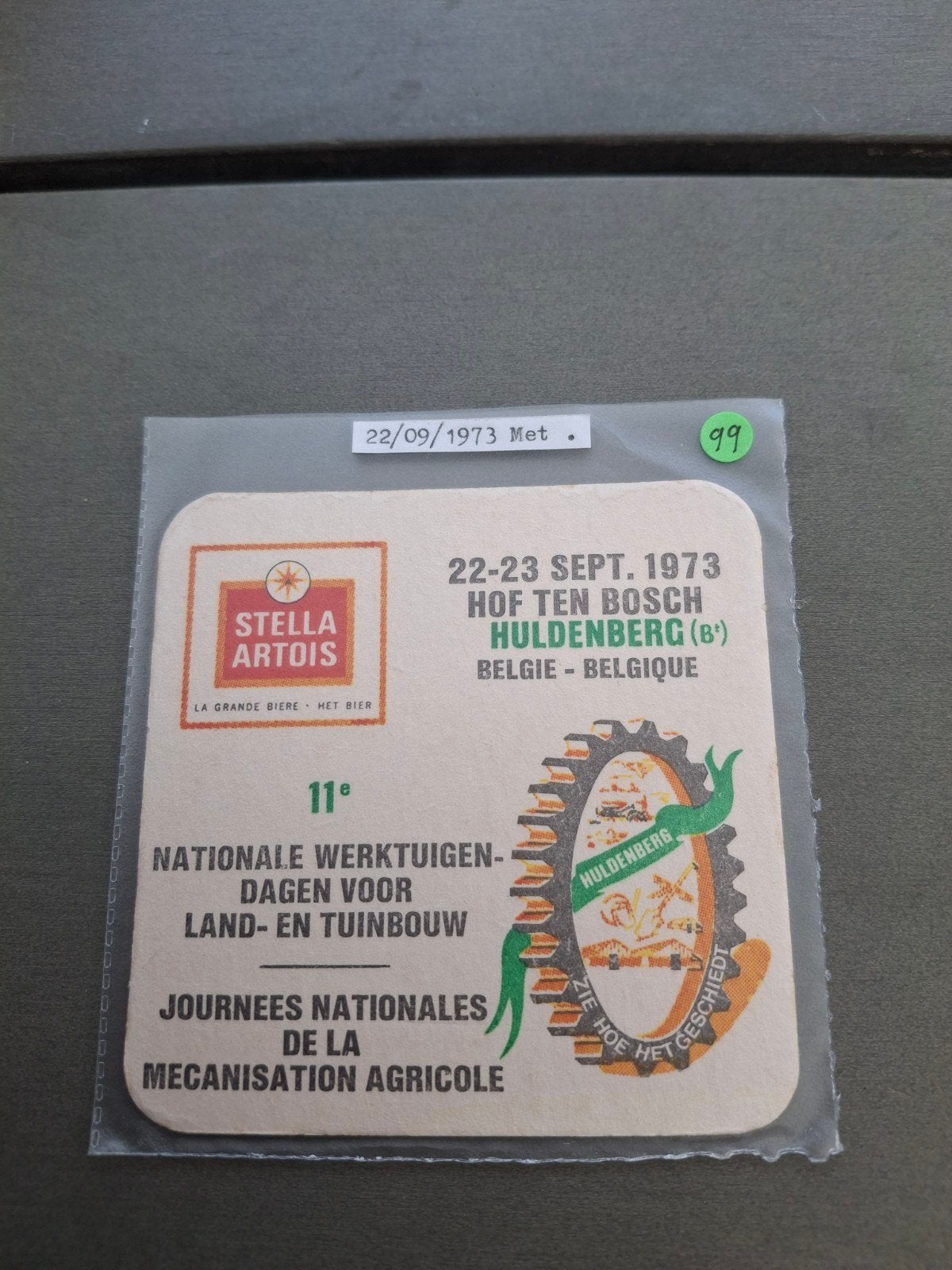Oud bierviltje stella artois 1973, Enlèvement ou Envoi, Stella Artois