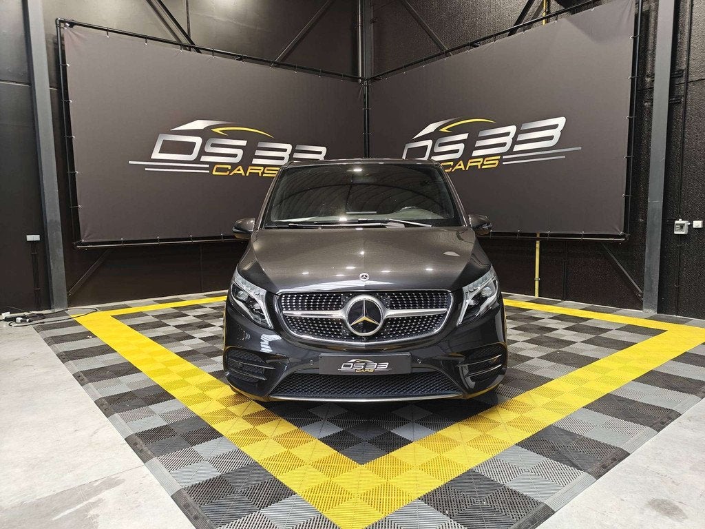 Mercedes-Benz V-Klasse 300 d AMG 5-zit/LED/Warm+koud Leder/3, Autos, Cuir, Argent ou Gris, Entreprise, 5 portes