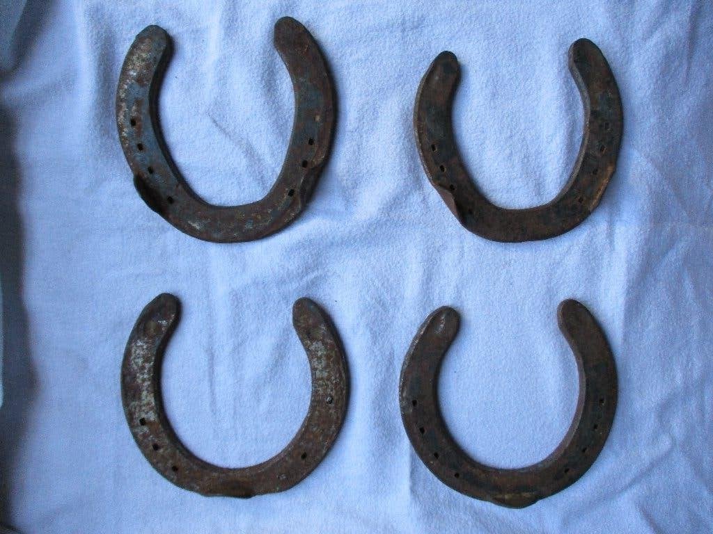 Superbes fers à cheval pour jeux du lancer, Antiquités & Art, Enlèvement ou Envoi