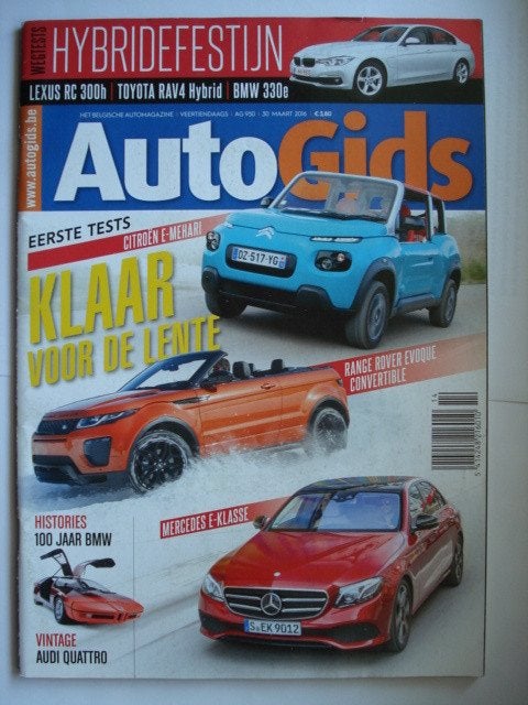 AutoGids 950 BMW 330e Lexus RC RAV4 Hybrid Citroën e-Méhari, Envoi, Utilisé, Général