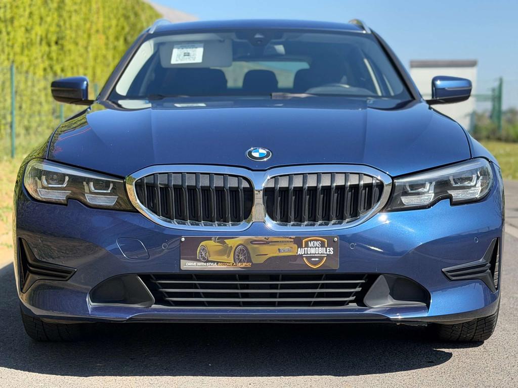 BMW 3 Serie 316 Touring 316 dA (bj 2021, automaat), Auto's, BMW, 122 pk, Blauw, Leder, Bedrijf