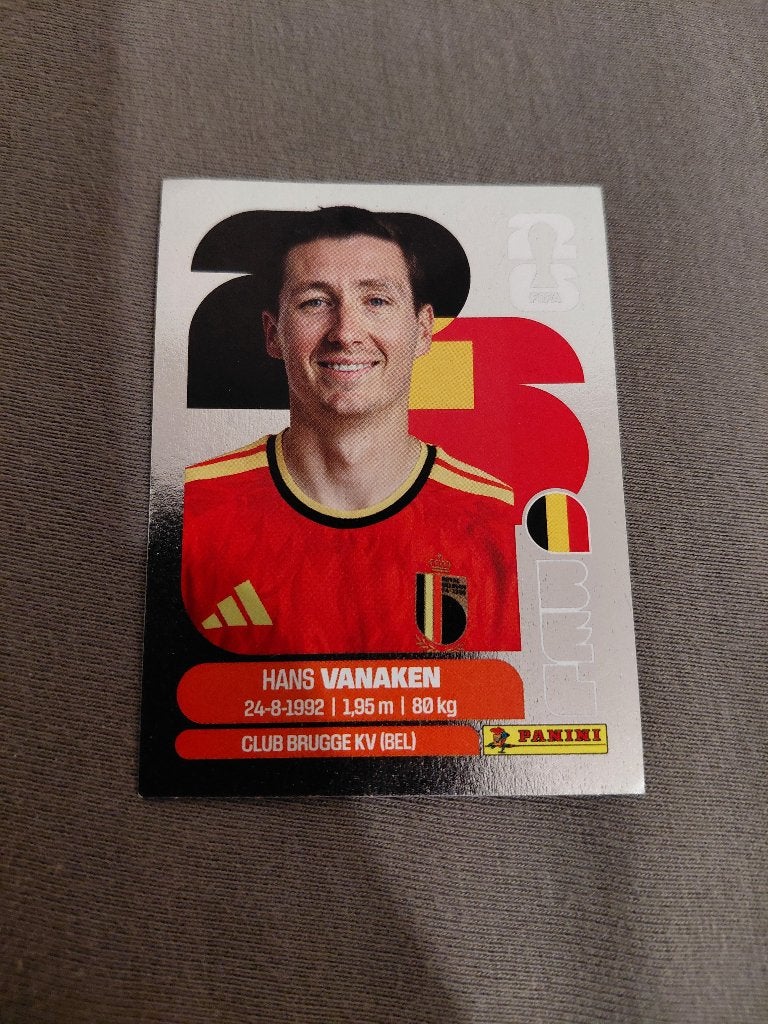 Panini WC2026 - Hans Vanaken, Enlèvement ou Envoi