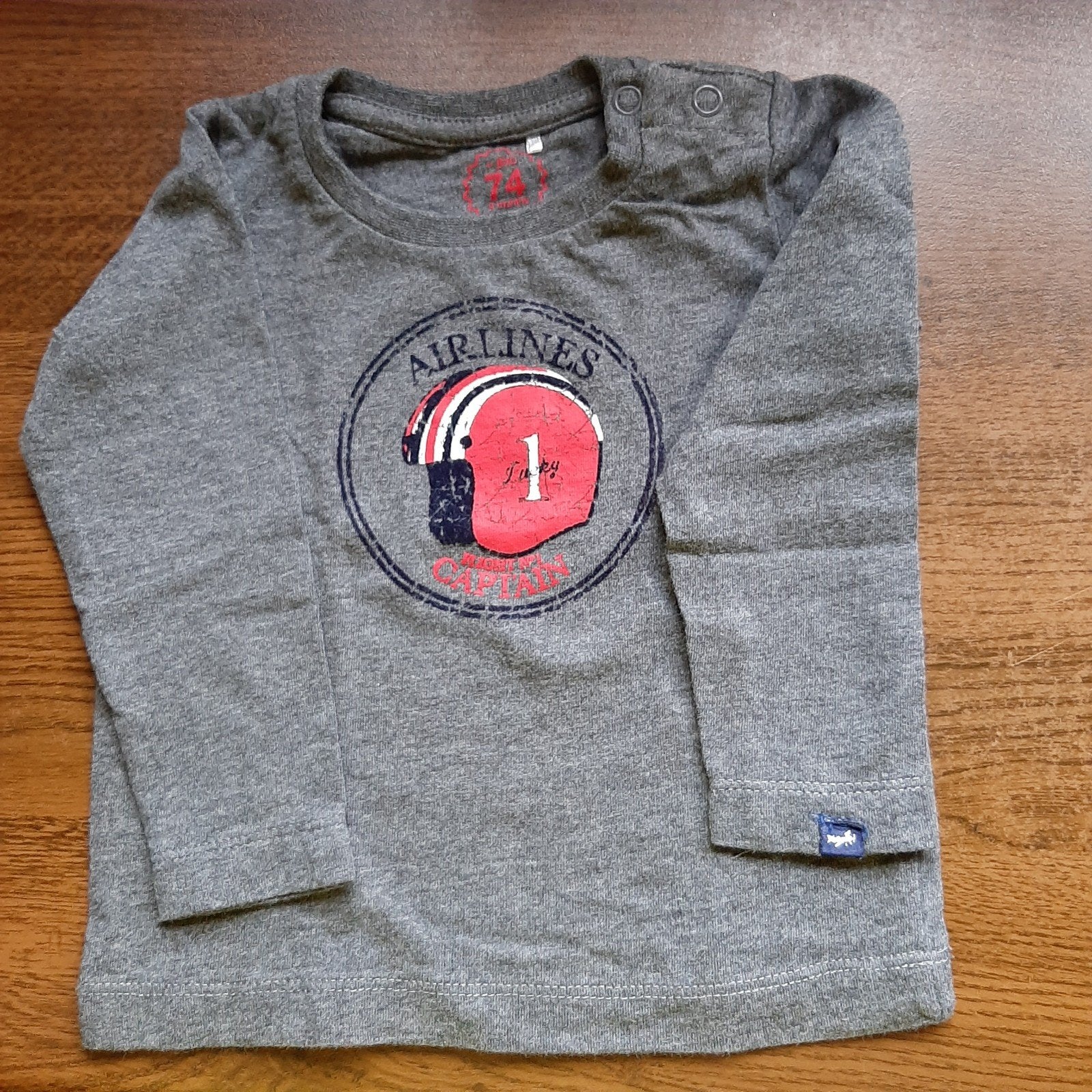 Mooi truitje JBC donkergrijs maat 74 ., Kinderen en Baby's, Babykleding | Maat 74, Ophalen