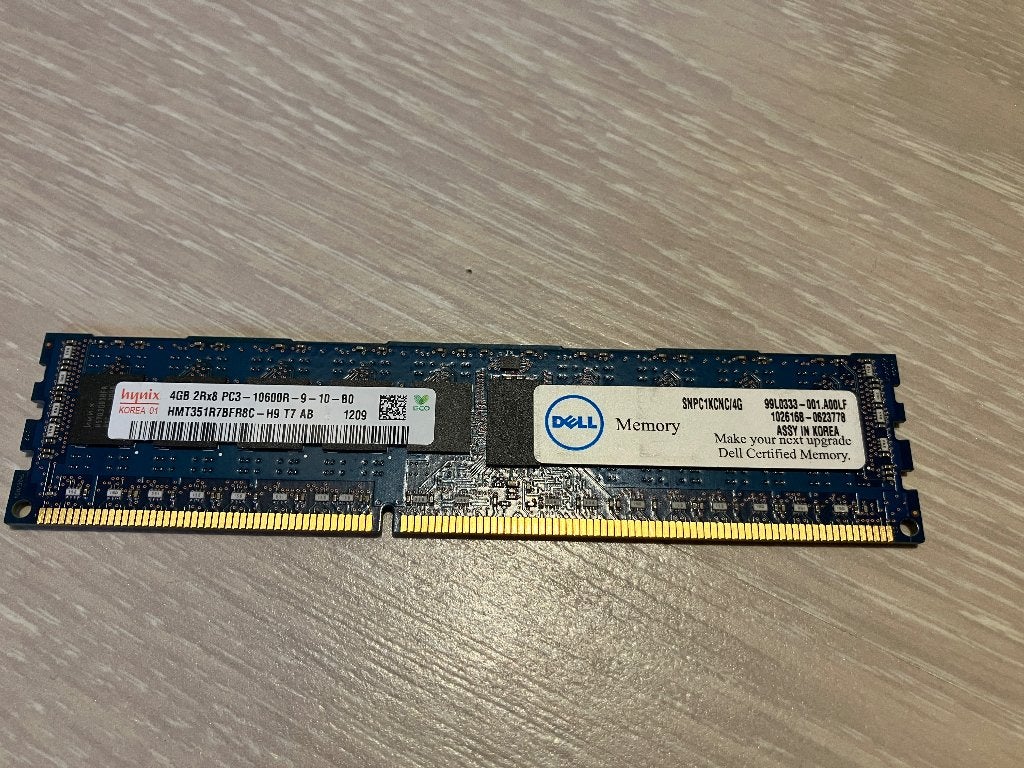 4GB DDR3 RAM Reg. ECC PC3 - Server, Gebruikt, Server, DDR3, Ophalen of Verzenden