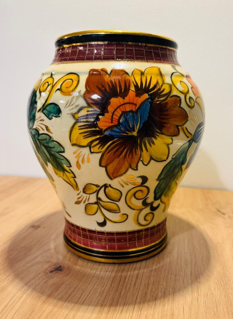 H. Bequet vintage vaas, model 516, Antiek en Kunst, Ophalen