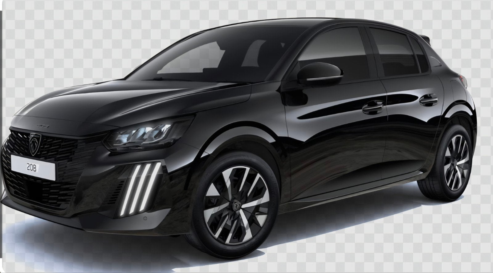Peugeot 208 Pure Tech S&S Active zwart (24.715 km, 10/2024), Auto's, Dealer onderhouden, Stof, USB, Zwart