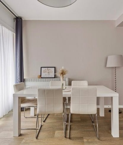 Witte eettafel, Huis en Inrichting, Ophalen, Gebruikt