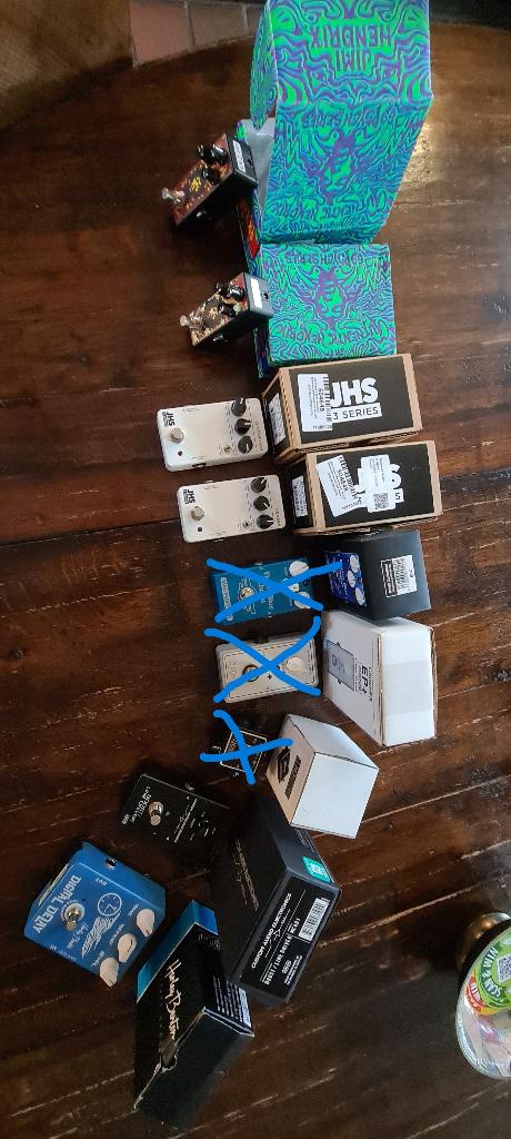 Verschillende effectpedalen Boss, MXR, JHS, Fuzz, Reverb., Enlèvement ou Envoi, Comme neuf, Autres types