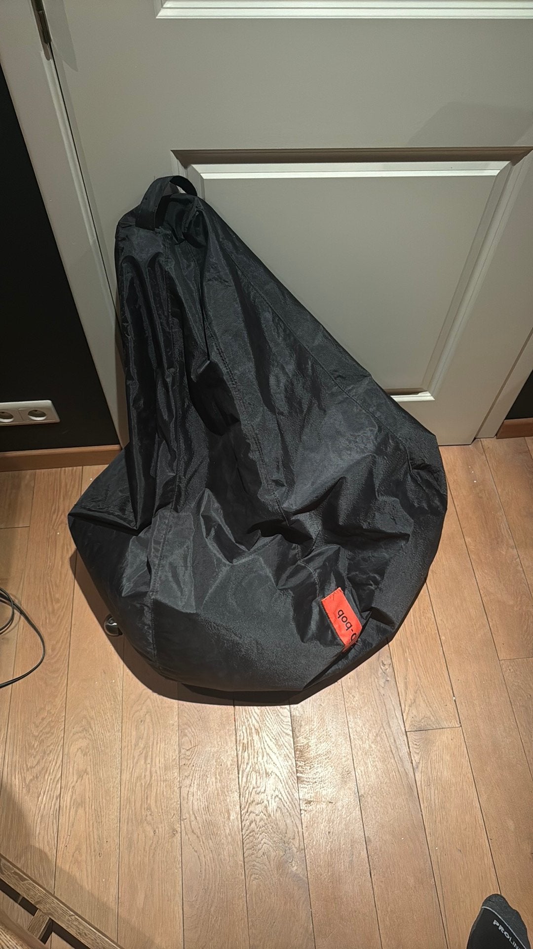 Zwarte b-bob zitzak, Maison & Meubles, Enlèvement, Utilisé, Noir, Pouf