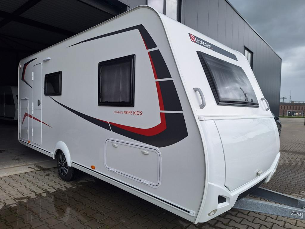 2025 - Familie Gezins Caravan Stapelbed - zitje -  Vast Bed, Caravans en Kamperen, Caravans, Schokbreker, Particulier, Tot en met 6