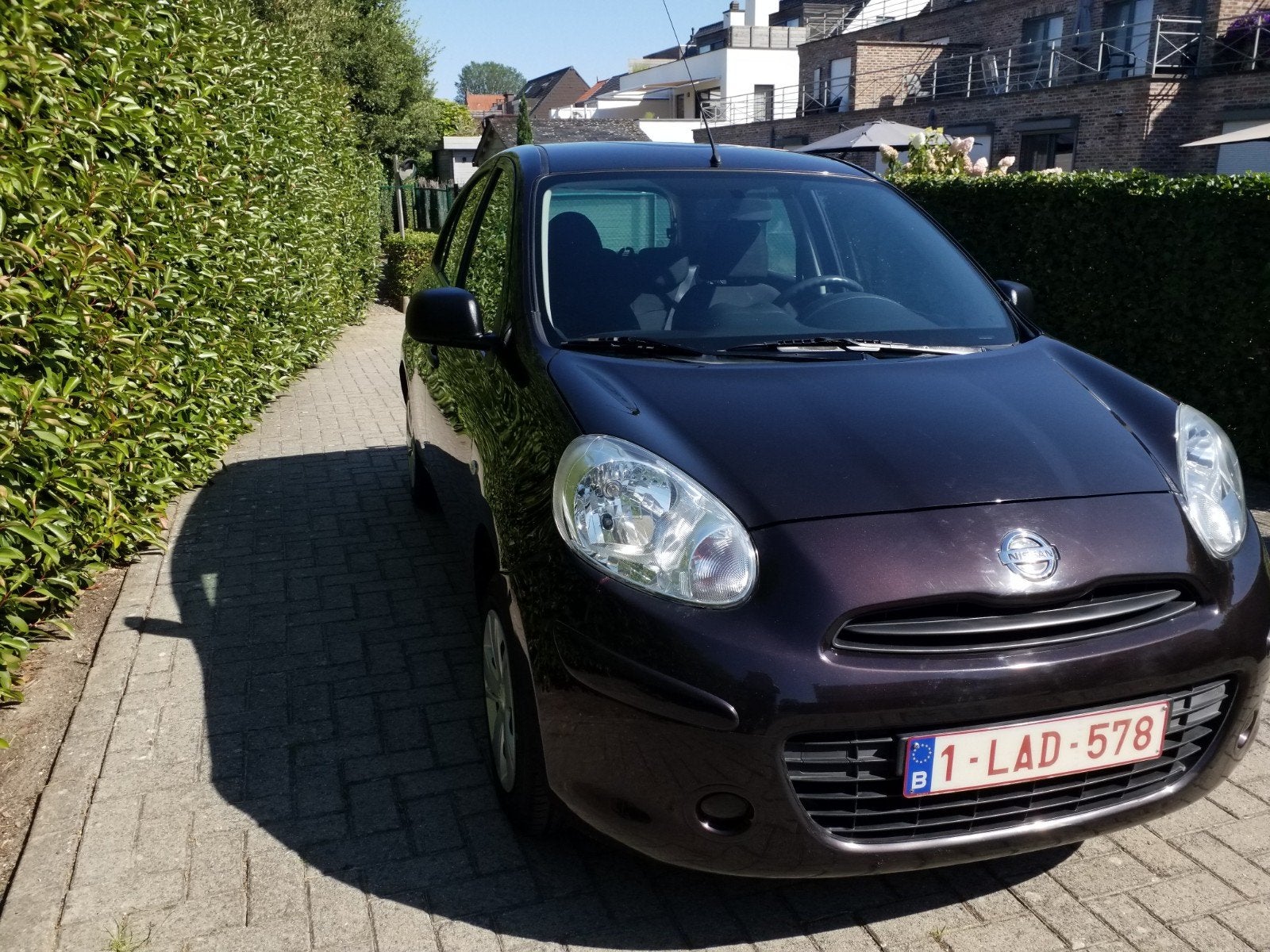 Nissan Micra 1.2 in perfecte staat km 63300, Auto's, Nissan, Voorwielaandrijving, USB, Stof, Zwart