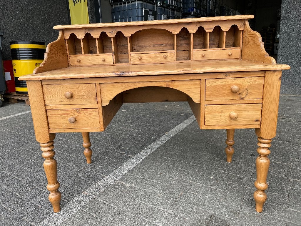 Ancien bureau de secrétaire en bois, Enlèvement, Utilisé