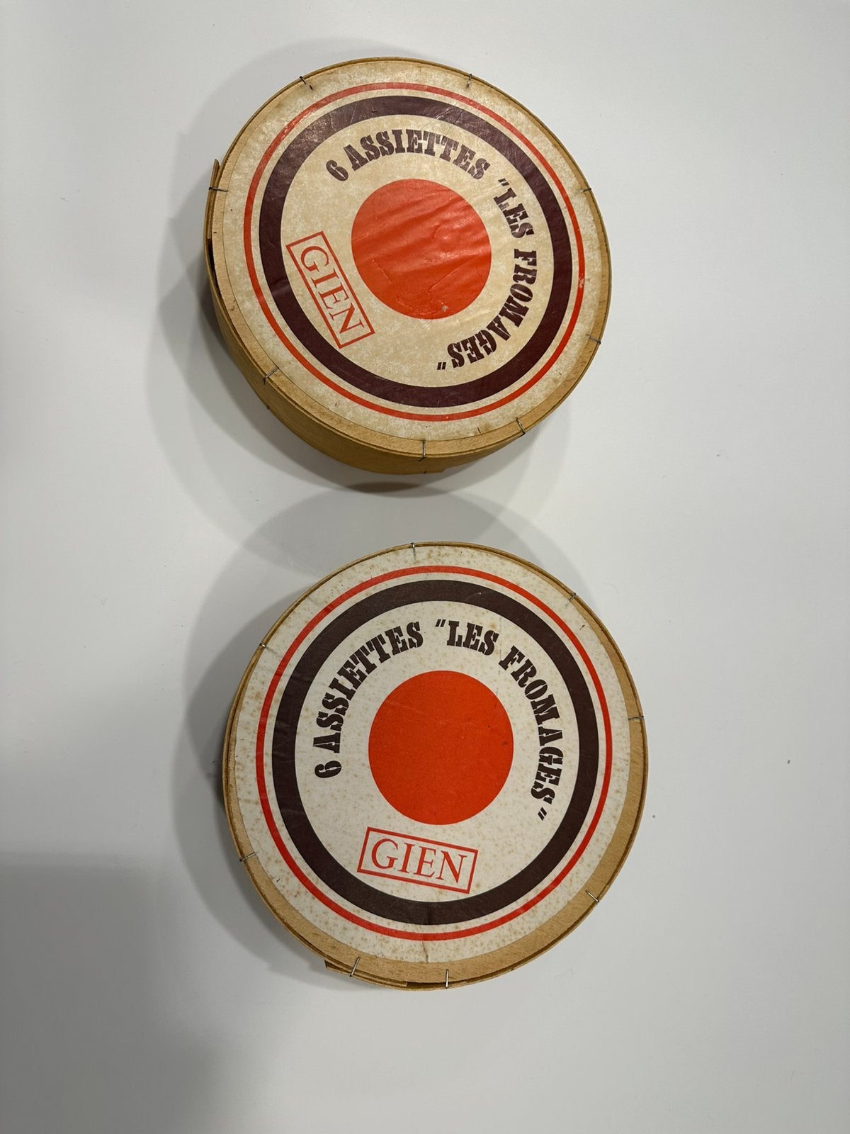 Handgeschilderde kaasborden Gien, Huis en Inrichting, Ophalen, Overige merken, Vintage, Zo goed als nieuw