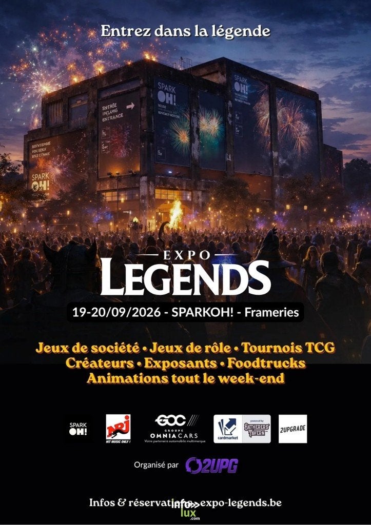 2 entrées pour le salon Expo Legends, Tickets en Kaartjes
