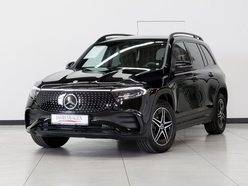 Mercedes-Benz EQB 350 4M AMG Premium Night Distronic+ Burmes, Auto's, Automaat, 215 kW, Alcantara, Zwart