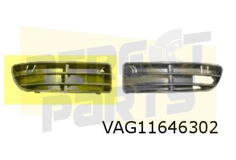 Volkswagen Bora (12/98-9/05) (1J2) Voorbumpergrille Rechts M, -, -, Nieuw, Ophalen of Verzenden