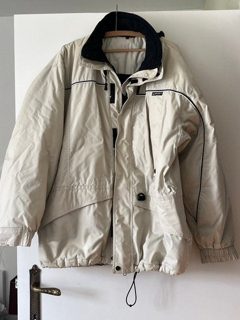 winterjas heren, Maat 52/54 (L), Beige, Ophalen of Verzenden, Gedragen