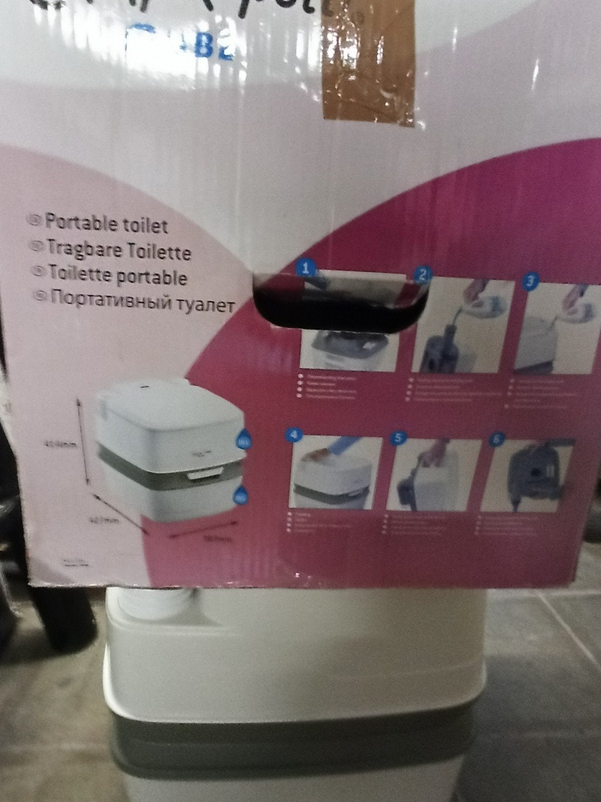 Wc de camping, Enlèvement