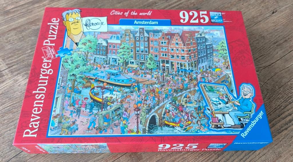 Puzzel Amsterdam Ravensburger 925 stukjes, Ophalen of Verzenden, 500 t/m 1500 stukjes, Zo goed als nieuw, Legpuzzel