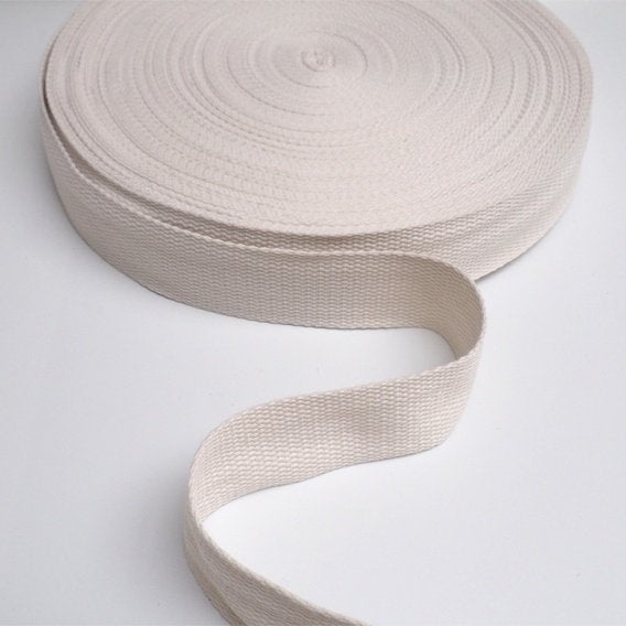 5956) 5 mètres bande mince blanc largeur 38 mm, Hobby & Loisirs créatifs, Couture & Fournitures, Enlèvement ou Envoi, Neuf, Ruban, Bande ou Élastique