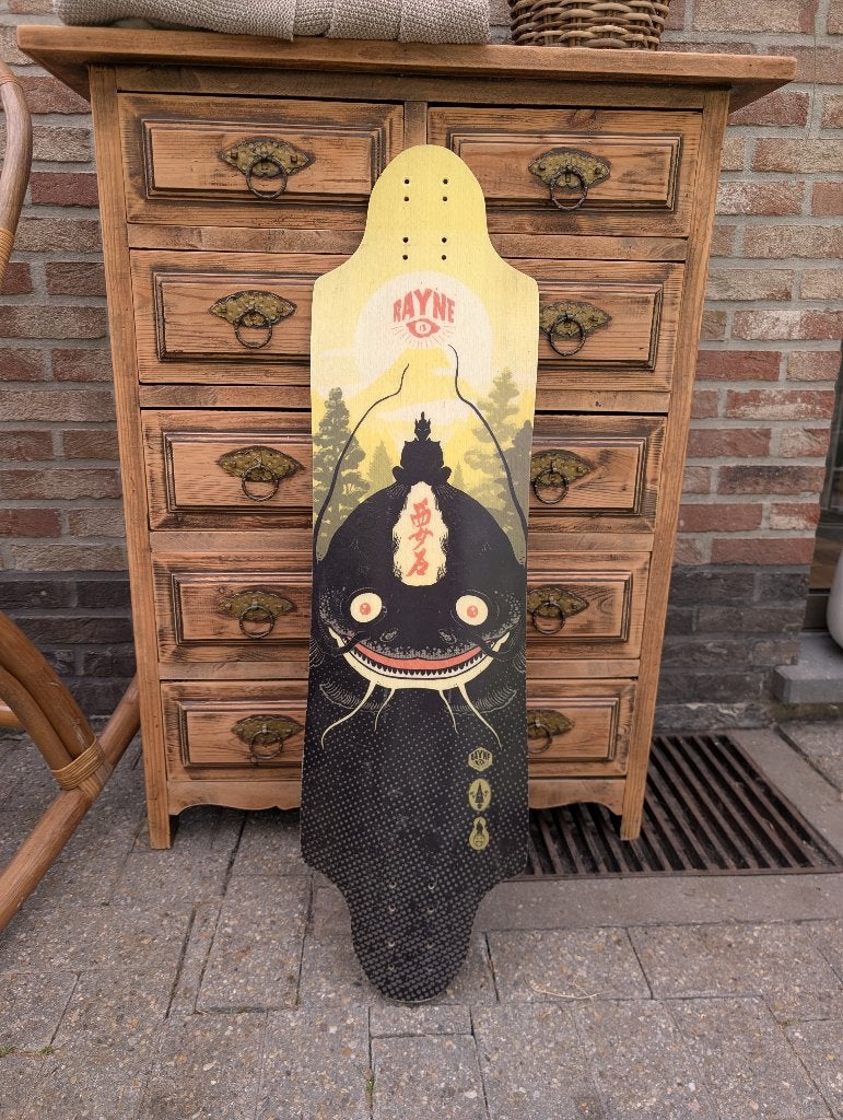 Rayne drop-through longboard deck – freeride/downhill, Enlèvement ou Envoi, Utilisé, Skateboard, Longboard