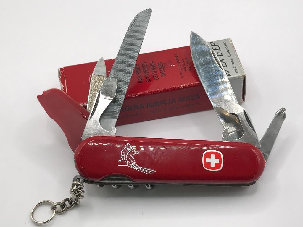 RARE Wenger Skier + metal file 1.42 01  New in box, Ophalen of Verzenden, Nieuw