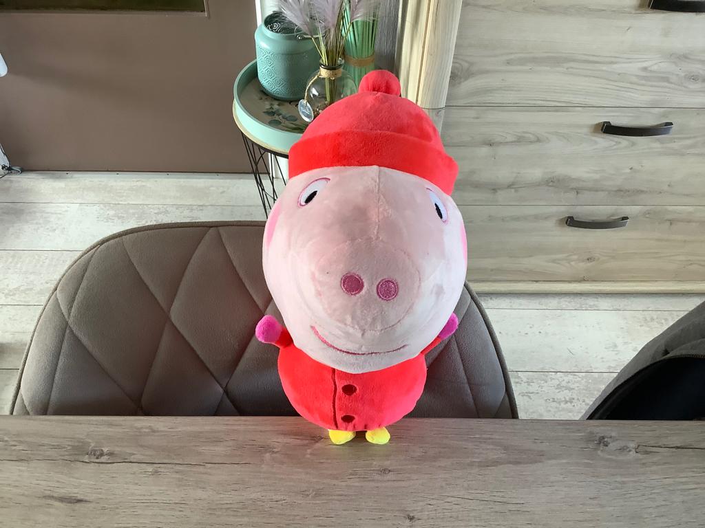 Personnage en peluche Peppa Pig (35 cm), Enfants & Bébés, Enlèvement ou Envoi, Lavable, Autres marques, Rouge