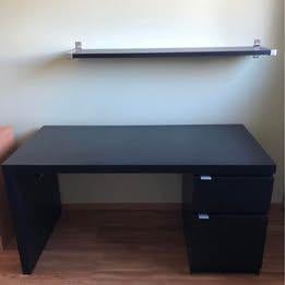Bureau en wandplank, Ophalen, Gebruikt