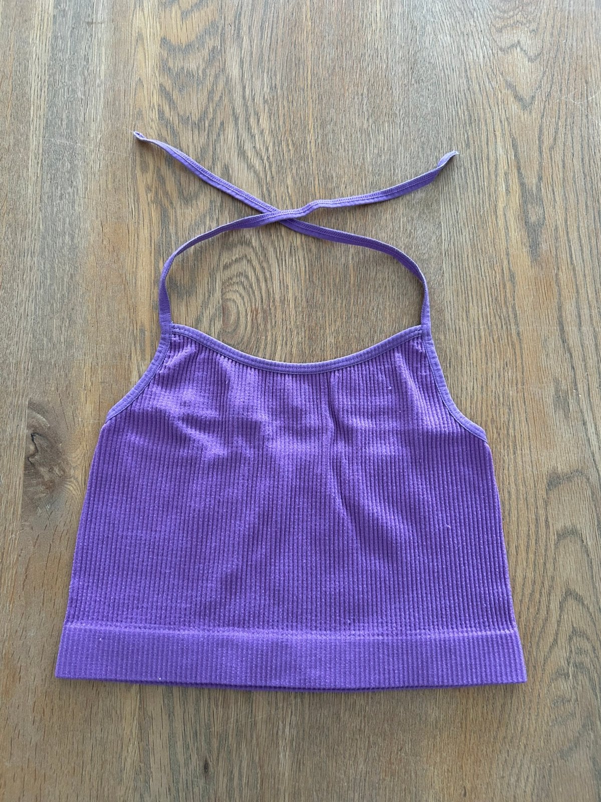 Paarse haltertop Primark maat XXS, Kleding | Dames, Topjes, Paars, Ophalen of Verzenden, Zo goed als nieuw, Zonder mouw